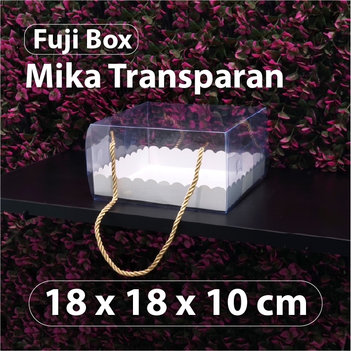 Jual Box Mika Hampers Transparan 18 x 18 x 10 cm -Mika Fuji Hampers ...