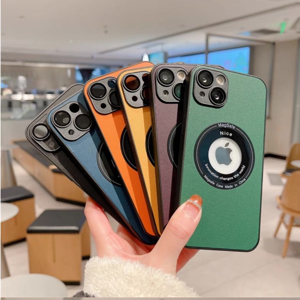 Jual [A] Premium Leather Hole Magsafe Case iPhone 12 Promax 12 Pro