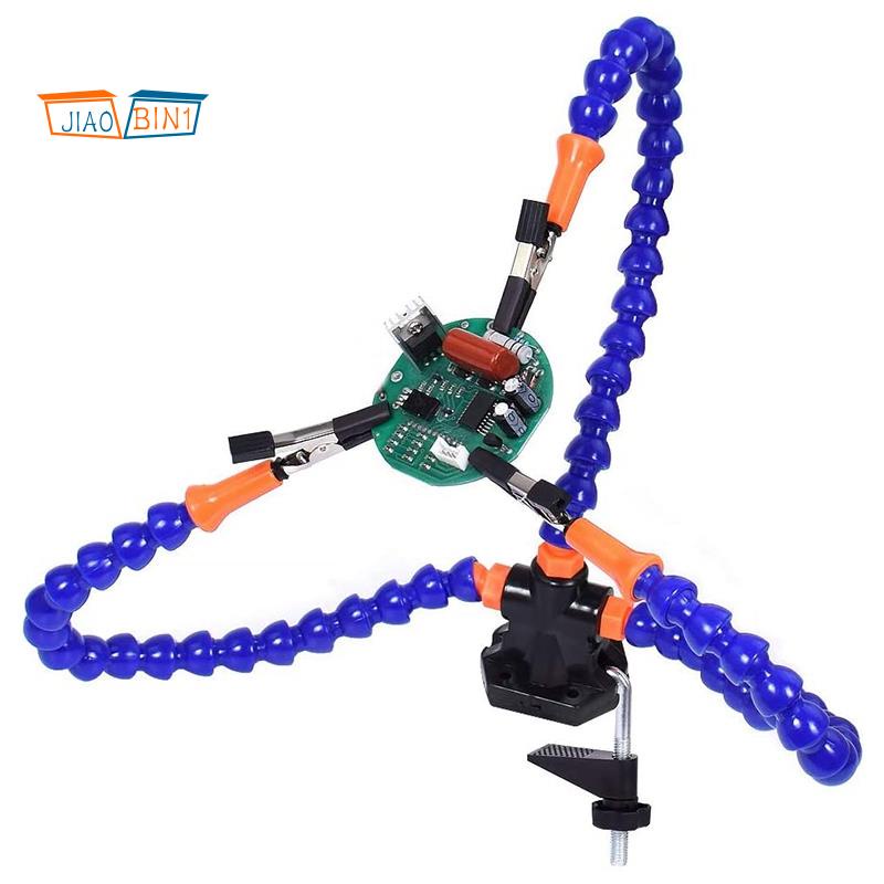 Jual XF45TG Bench Vise Meja Kerja Dengan 3 Stand Solder Besi PCB ...
