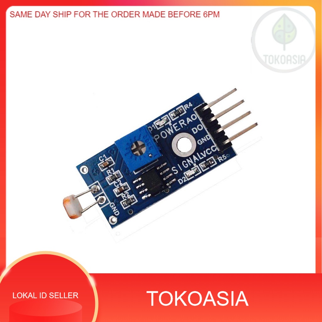 Jual Digital Light Cahaya Intensity Detection Photosensitive resistance ...