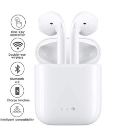 AL TWS Handsfree Headset Earphone Bluetooth I7s Double Pairing PREMIUM QUALITY