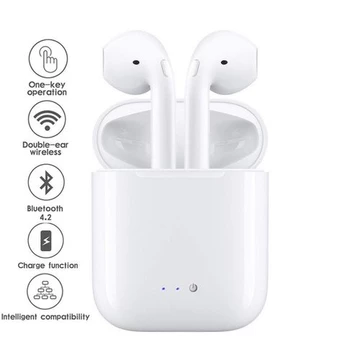 AL TWS Handsfree Headset Earphone Bluetooth I7s Double Pairing PREMIUM QUALITY