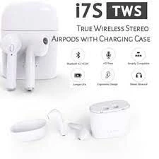 AL TWS Handsfree Headset Earphone Bluetooth I7s Double Pairing PREMIUM QUALITY