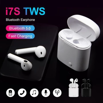 AL TWS Handsfree Headset Earphone Bluetooth I7s Double Pairing PREMIUM QUALITY