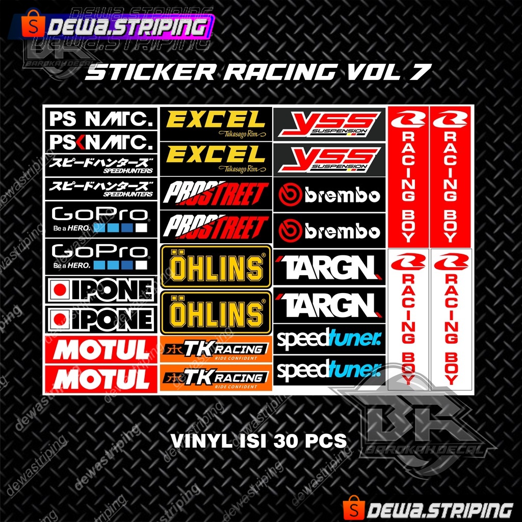 Jual Sticker Racing Pack Stiker Motor | Shopee Indonesia