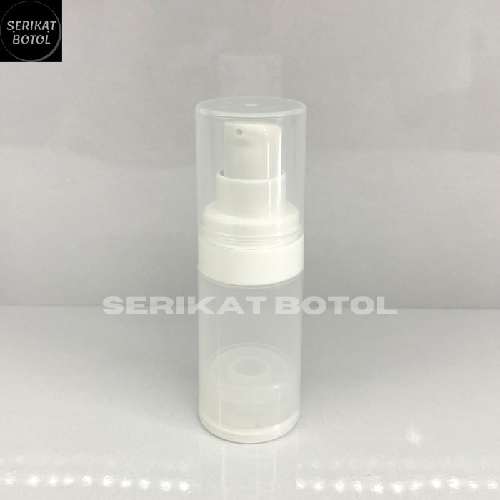 Jual Botol Serum Pump Airless 15ml Frosted Putih Airles 15 Ml Treatment Shopee Indonesia 1234