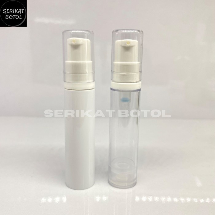 Jual Botol Airless Pump 10ml 10 Ml Gr Serum Airles 10 Ml Putih Transparan Putih Shopee Indonesia 5382