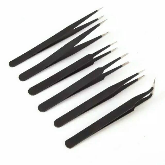 Jual Pinset Vetus Bulumata Tanam Tweezer Curved Pinset Lurus Pinset