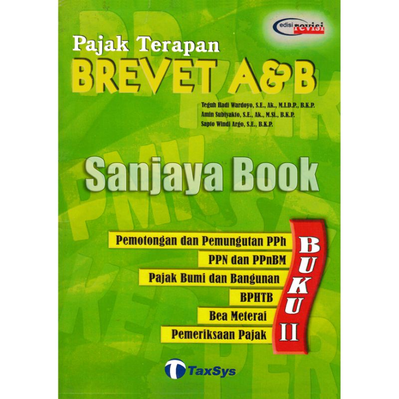 Jual Buku Pajak Terapan Brevet A&B Teguh Hadi Wardoyo Dkk Taxsys ...