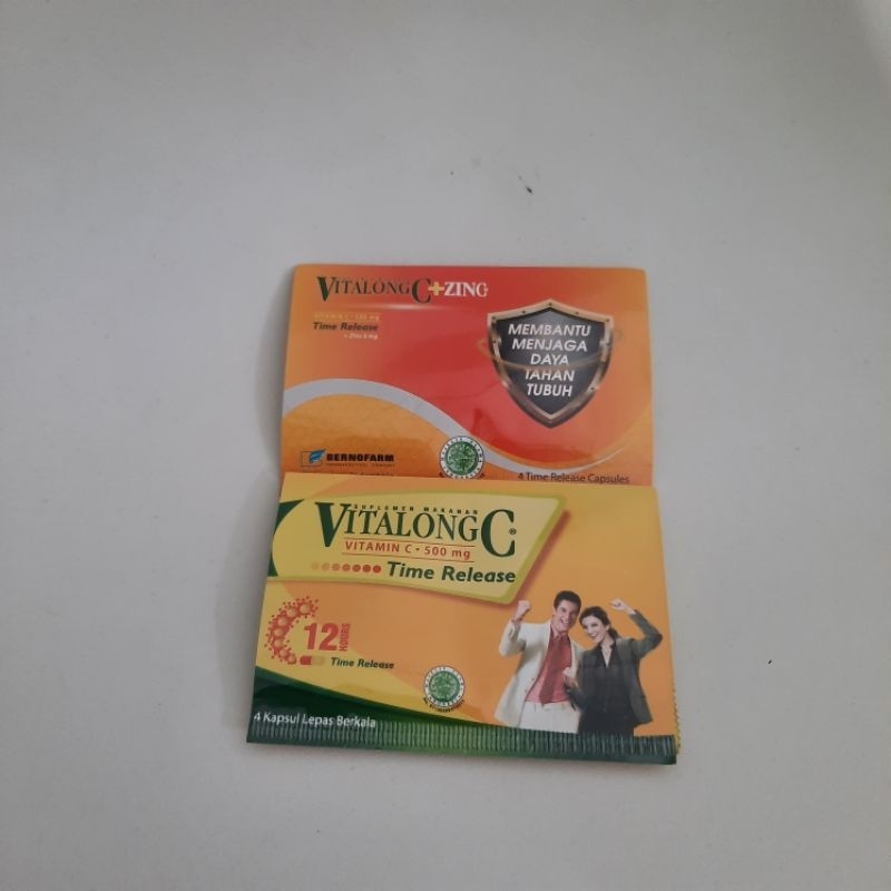 Jual Suplemen Vitamin Daya Tahan Tubuh Vitamin C Vitalong C varian isi