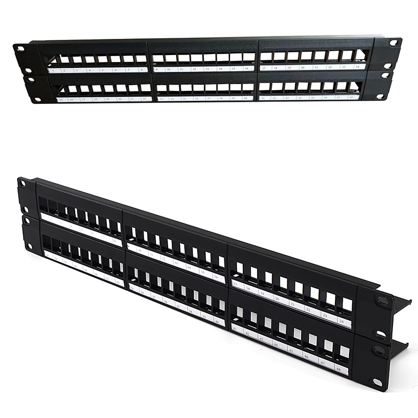 Jual 24/48 Ports Panel Patch / Network Panel / 19Inch 1U Cabinet Rack ...