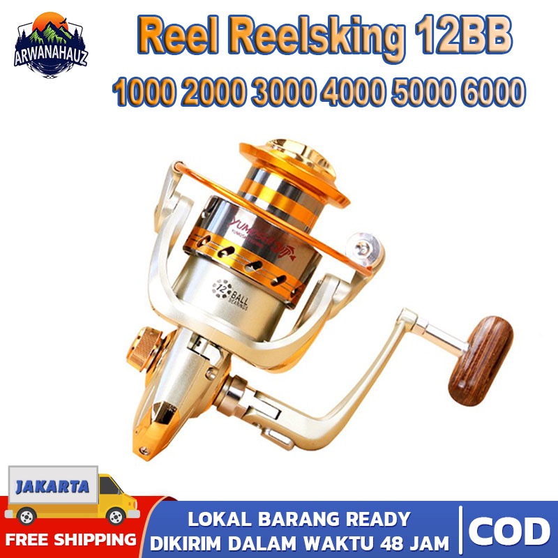 Jual Reel Reelsking EF Series 12 BB Spool Metal Reel pancing full