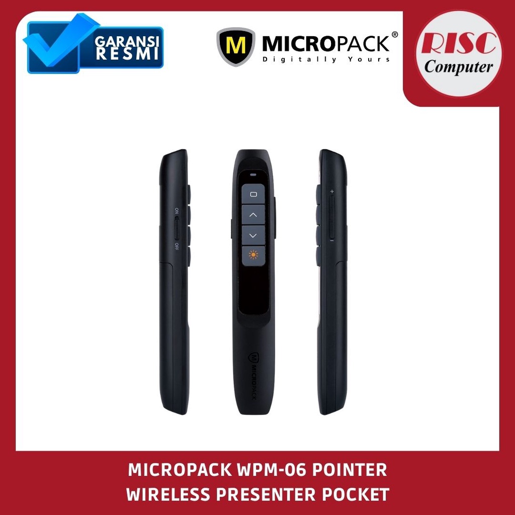 Jual Micropack WPM-06 Pointer WPM06 Wireless Presenter Pocket | Shopee ...