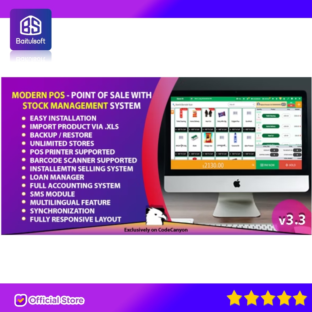 Jual SOURCE CODE APLIKASI MODERN POS - POINT OF SALE WITH STOCK ...