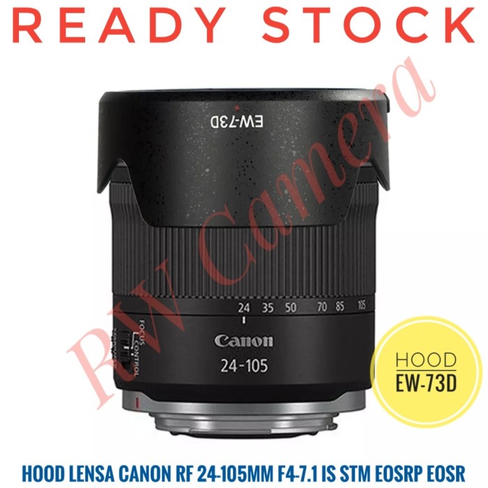 Jual Promo Hood Canon EW-73D Lensa RF 24-105mm f4-7.1 IS STM 24-105 mm ...