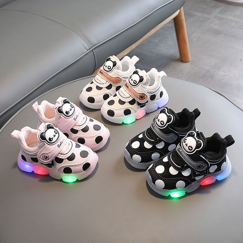Jual Children's illuminated walking shoes for 16 year old babies Soft