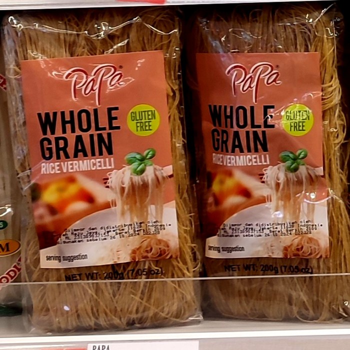 Jual PAPA WHOLE GRAIN RICE VERMICELLI 200gr Shopee Indonesia