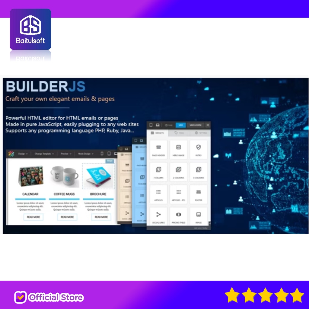 Jual SOURCE CODE APLIKASI BUILDERJS - HTML EMAIL & PAGE BUILDER ...