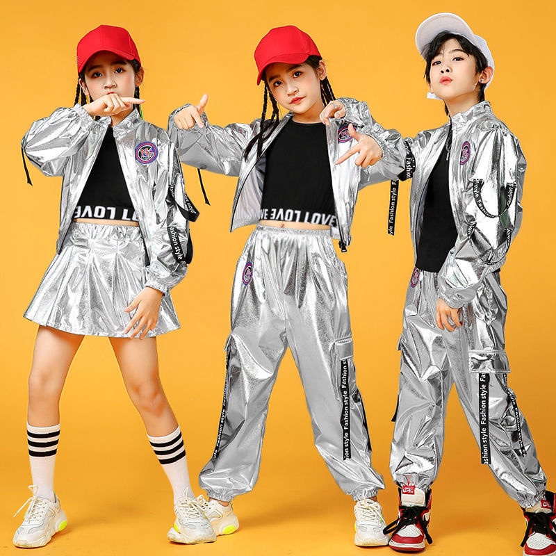 Jual Children's performance clothing, street dance set, boys and girls ...