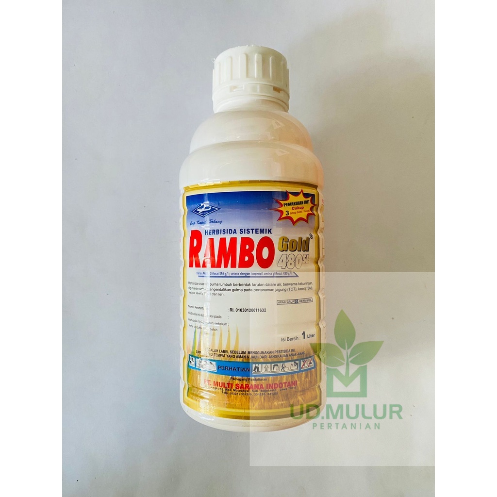 Jual Herbisida Sistemik RAMBO GOLD 480 SL isi kemasan 1 Liter dari Cap ...