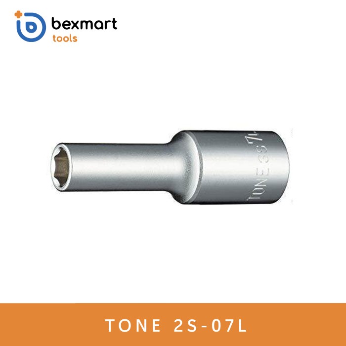 Jual Tone Deep Socket Type 2S-07L,1/4inch 7mm Japan,Kunci Shock ...