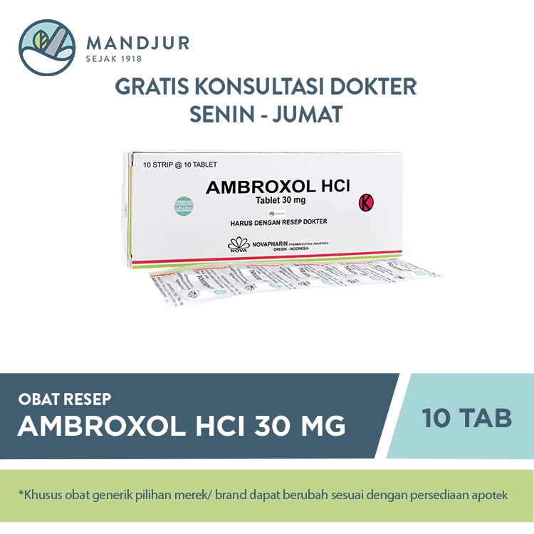 Jual Ambroxol Novapharin Mg Tablet Shopee Indonesia