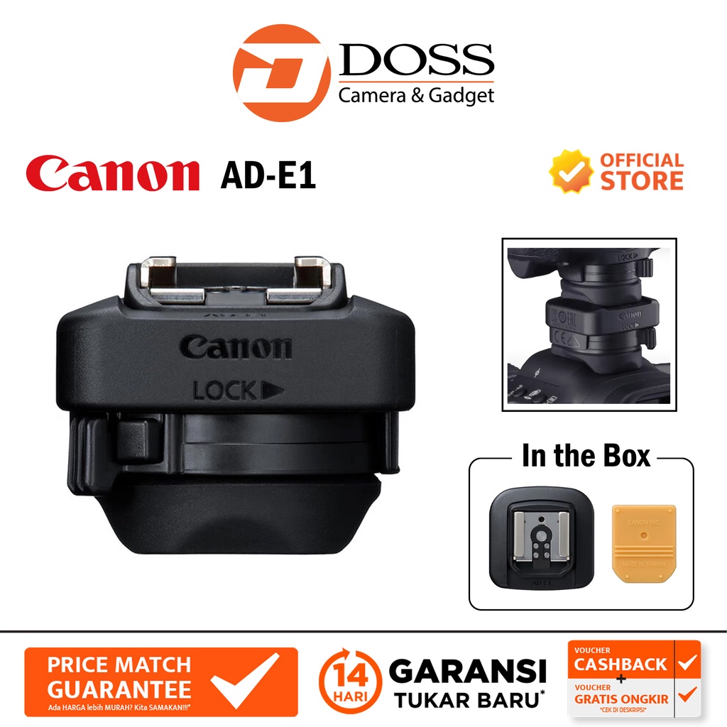 Jual Canon AD-E1 Multi-function Shoe Adapter ADE1 Adapter Flash ...