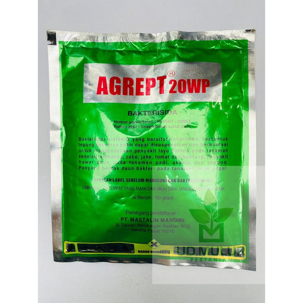 Jual Bakterisida Akarisida AGREPT 20WP isi kemasan 50gr dari Mastalin ...