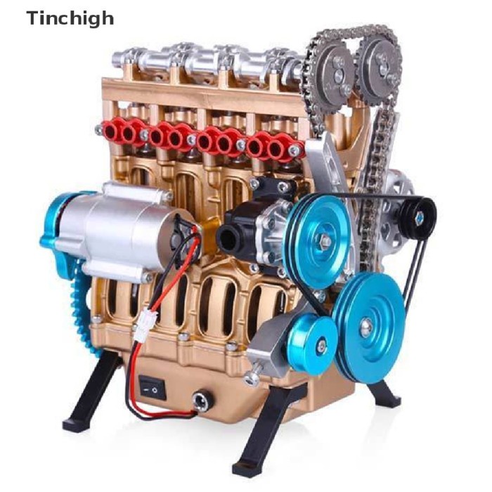 Jual GL685 Tinchigh Mini Inline Four-Cylinder Engine Model Kit Toys For ...