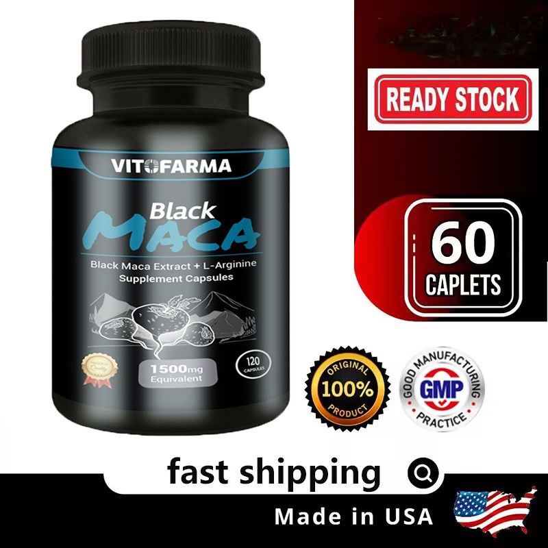 Jual Black Maca Extract 1500 mg With LArginine And Maca 60 Kapsul