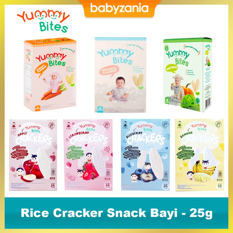 Jual Yummy Bites Rice Cracker Snack / Cemilan Bayi - 25 gr | Shopee ...