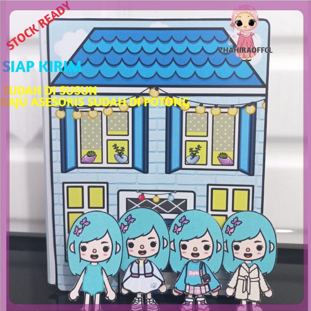 Jual Toca Boca Blue Quiet Paper Dolls Toca Blue Paling Populer Shopee Indonesia