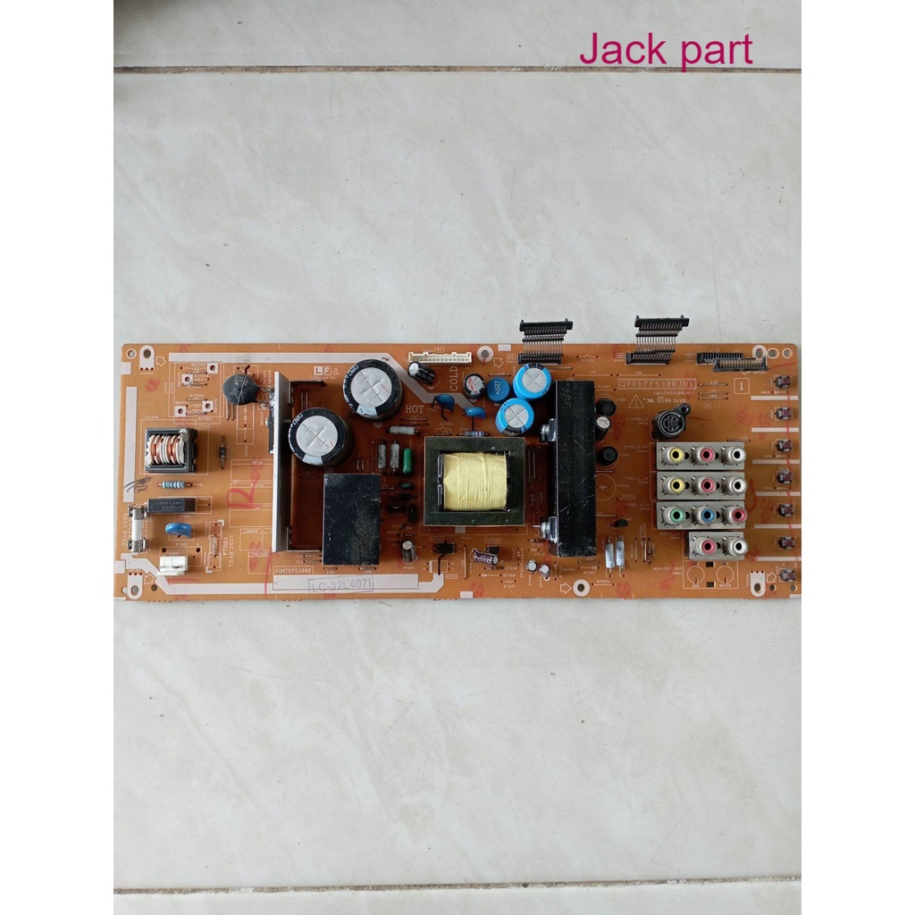 PSU ALIMENTATION TV SHARP LC-40LE540 PLDE-S101A RDENCA447WJQZ