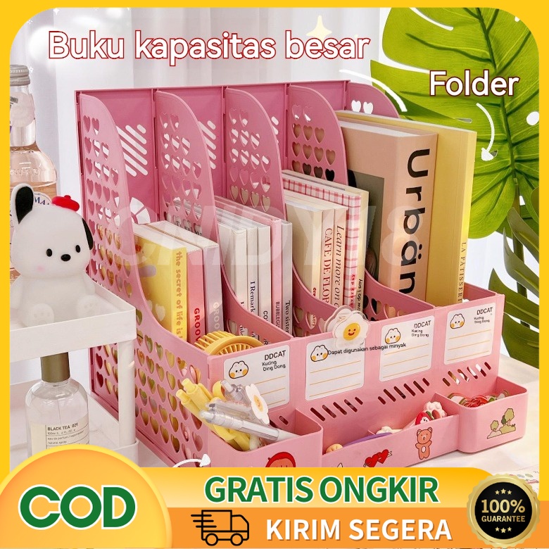 Jual Codrak Buku Sekat Rak Penyimpanan Desktop Organizer Rak