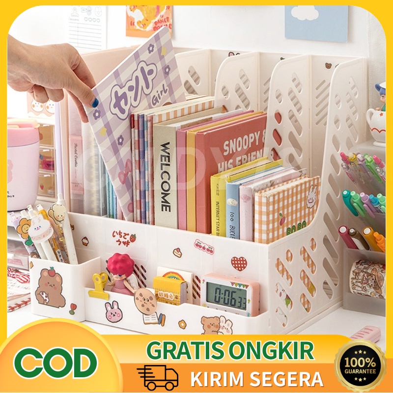 Jual Codrak Buku Rak Penyimpanan Desktop Organizer File Organizer Box