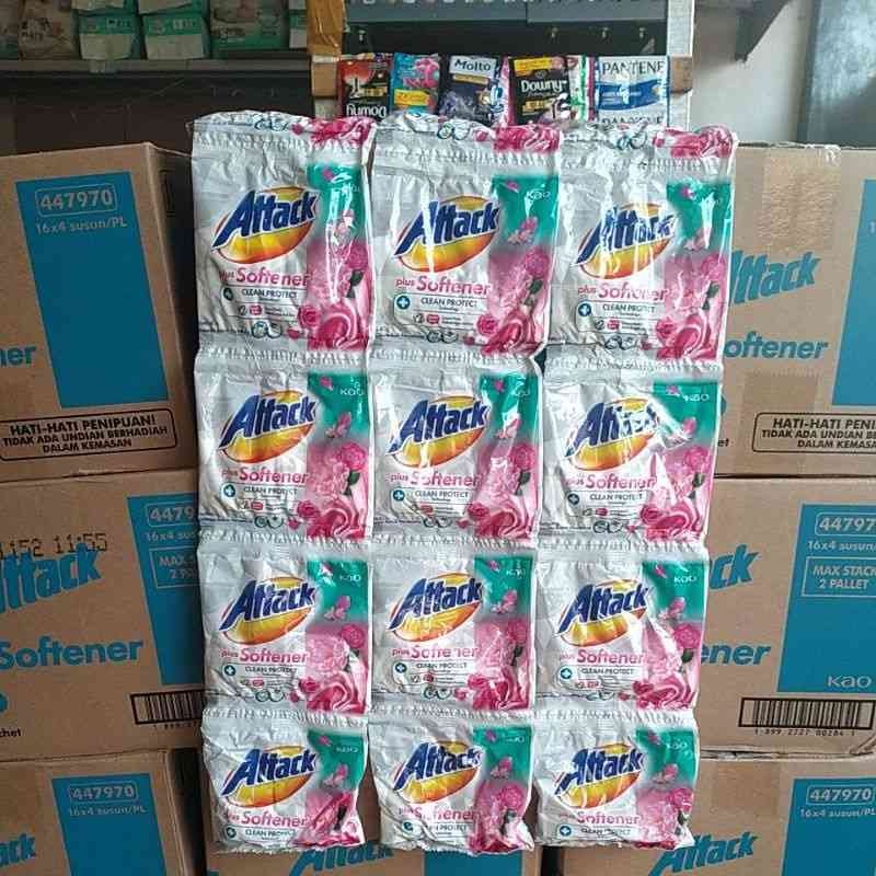 Jual Attack bubuk plus softener renceng ATTACK JAZZ 1 SACHET 1 Renteng ...
