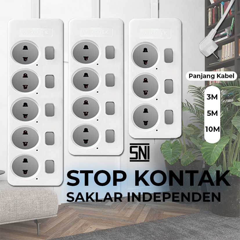 Jual Stop Kontak Kabel Independen Saklar On Off / Stop Kontak Kabel ...