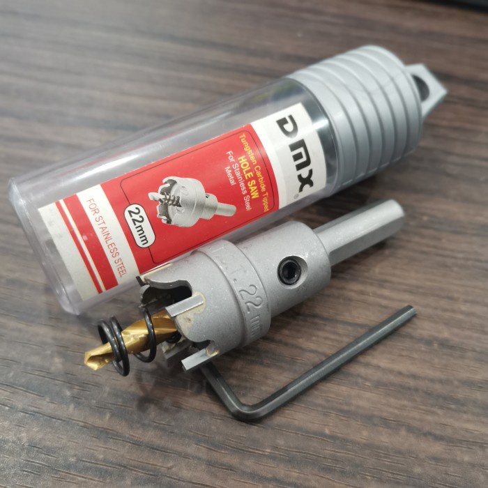 Jual DMX HOLE SAW TCT 22 MM MATA BOR BESI 22MM OLSO MATA BOR HOLESAW ...