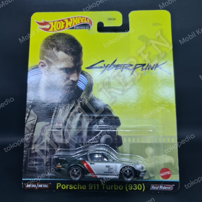Hot Wheels Porsche 911 Turbo 930 Cyberpunk 2077 - Modèle Die-Cast 1/64 - 6 Cm - Collector