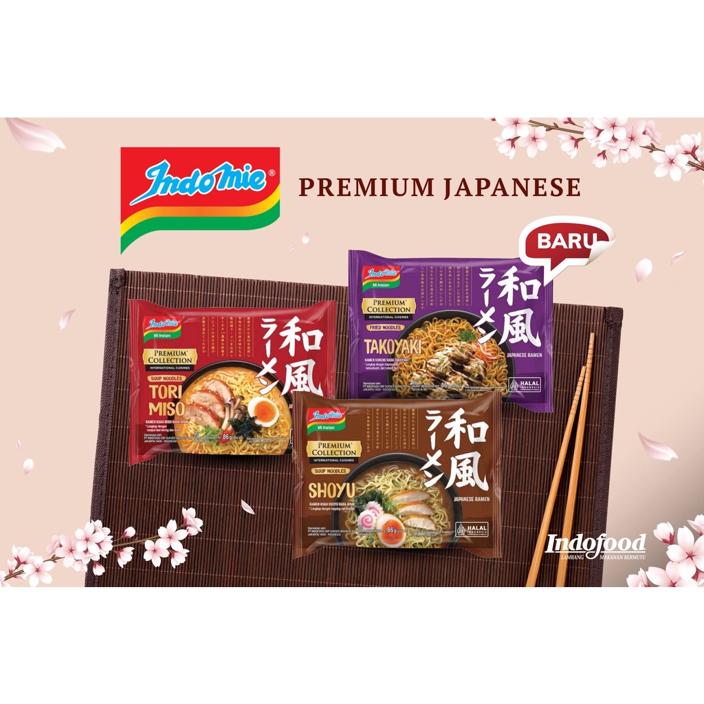 Jual Indomie Goreng Kuah All Variant Indomie Japanese Premium Shopee Indonesia