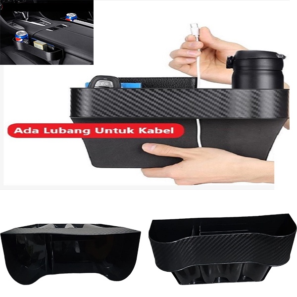 Organizer Rak Botol Jepit Jok Mobil Console Box