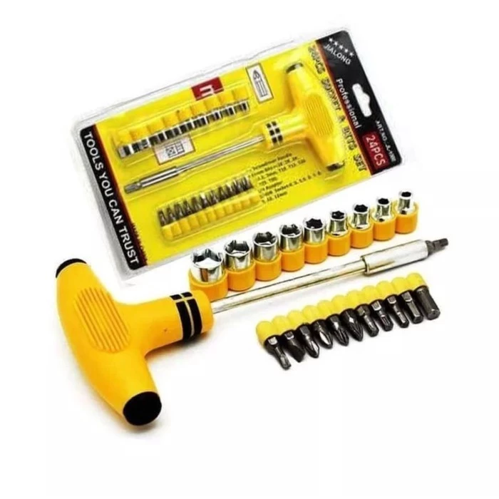 [UNIK88] Obeng Kunci Sock T Plus Palu 21 In 1 Screwdriver Tools | AutoStock