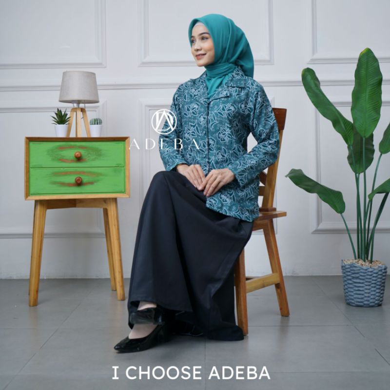 Jual SERAGAM PKK BATIK PKK TERBARU (hijau tosca) | Shopee Indonesia
