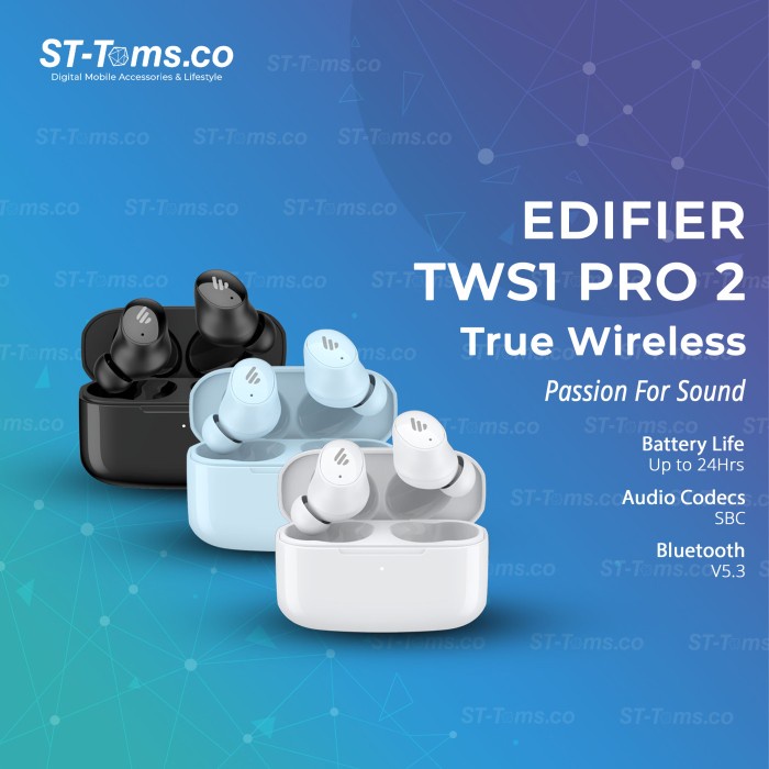 Jual Edifier TWS1 Pro 2 TWS1 Pro2 True Wireless with Multiple ANC Mode ...