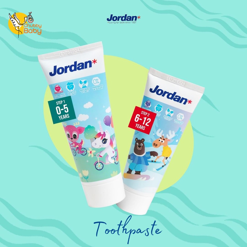 Jual Jordan Kids Toothpaste Step 1-2 75g | Pasta Gigi Anak | Shopee ...