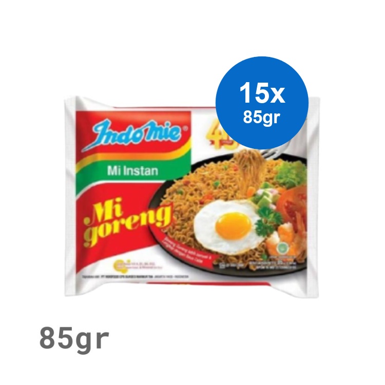 Jual Indomie Mi Goreng Mie Instan 15 x 85 gr | Shopee Indonesia