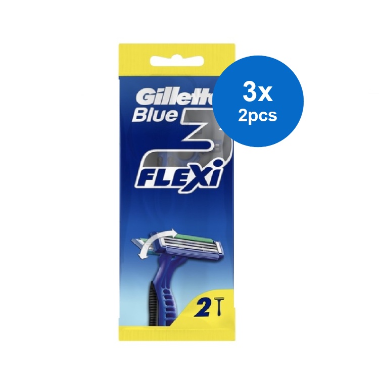 Jual Gillette Alat Cukur Blue Simple 3 Razor Pisau Cukur 3 x 2 pcs ...