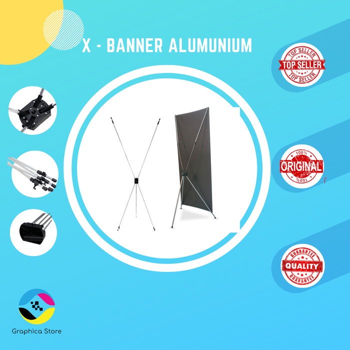 Jual Rangka X BANNER Alumunium | Tiang X Banner Alumunium | Shopee ...