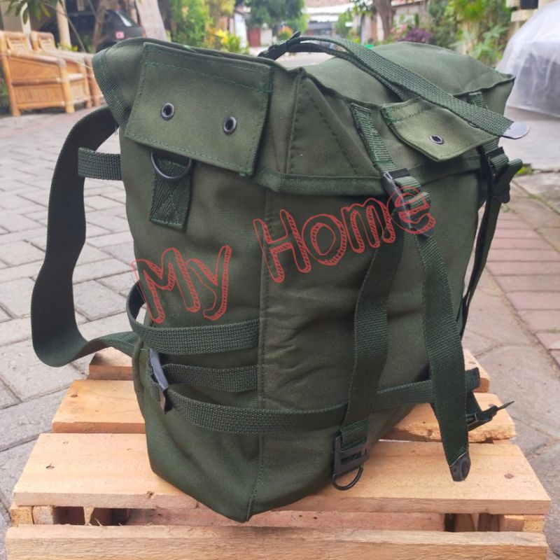 Jual Ransel tempur TNI Militer RPK Hitam Hijau | Shopee Indonesia