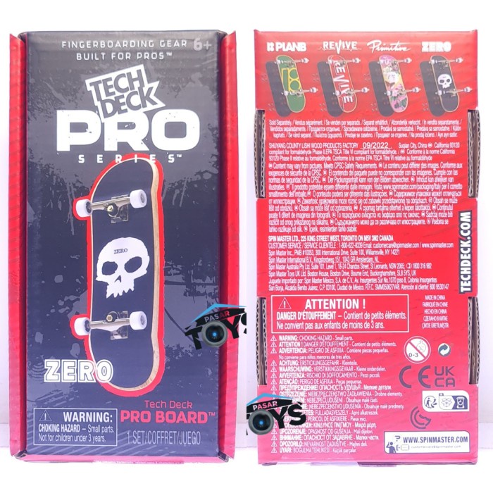  TECH DECK, Zero Pro Series Finger Board with Storage